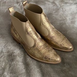 Matisse Gold Booties